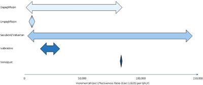 Cost effectiveness analyses of pharmacological treatments in heart failure 